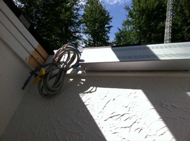 Velux™ skylight motor replacement - vertical chain extension test