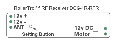 remote control radio receiver module for controlling window opener and other DC motors and devices