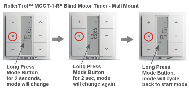 blind motor timer mode adjustment