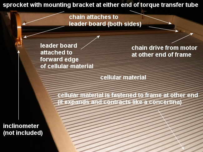 torque transfer tube and cellular material for shade system