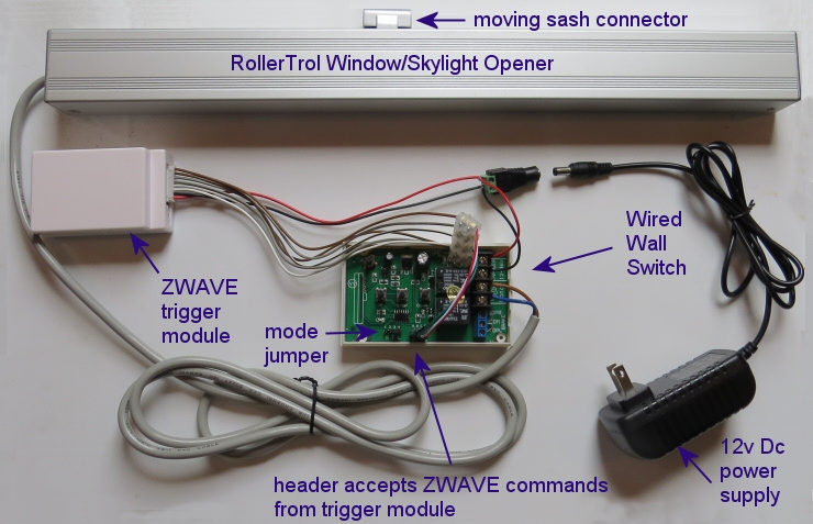 Remote Control Drapery Motor Kit, Z-Wave Option