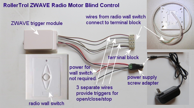 Remote Control Drapery Motor Kit, Z-Wave Option