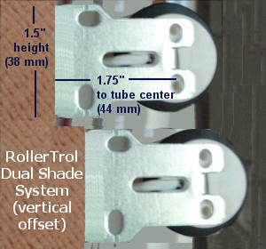 dual motorized shade configuration