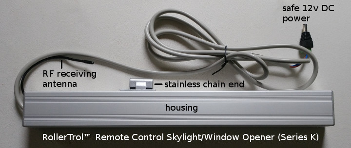 remote control skylight/window openers