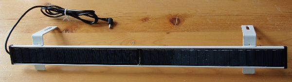 solar panel window mounted for battery motor