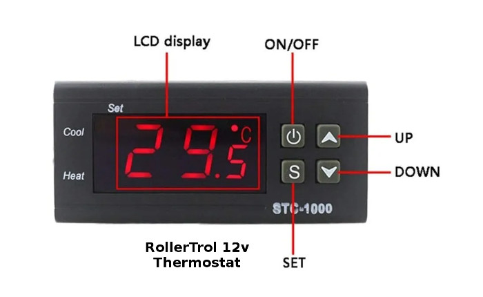 12 volt thermostat with constant temperature settings