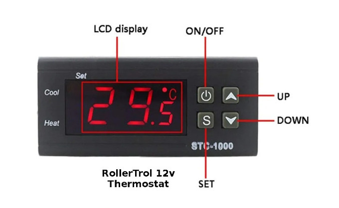 thermostat control of window motors