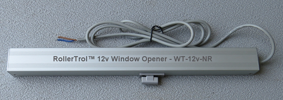 safe 12v window or skylight opener has no shock hazard