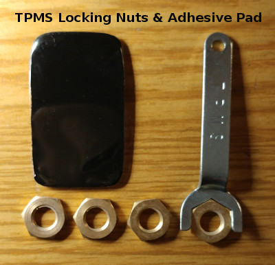 TPMS sensor locking nuts and adhesive bad for console