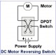 Double Pole Double Throw Reversing Switch for DC Motors